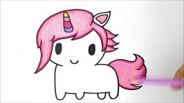 HOW TO DRAW A CUTE UNICORN  COMO DESENHAR UM INUCORNIO FOFINHO