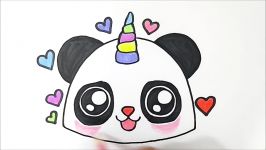 HOW TO DRAW A PANDA  COMO DESENHAR UM PANDA KAWAII