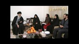 حضور رهبر انقلاب در منزل شهید رضائی نژاد