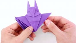اوریگامی خفاش  آموزش ساخت خفاش کاغذی  کاردستی