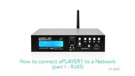 آموزش تنظیمات شبکه Ecler ePLAYER1