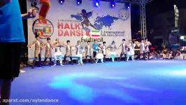 رقص آذری آیلان اجرای گروه کودکان در فستیوال بین المللی ترکیه