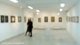 گزارشی نمایشگاه خوشنویسی گفت‌وگو استاد نصیری رئیس انجمن خوشنویسان تبریز