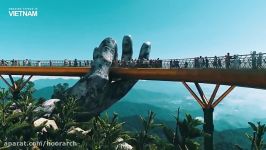 پل طلایی در ویتنام . Golden Bridge In Vietnam