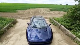 Flaming Jaguar XJ220 Burnout