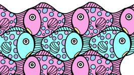 How to Draw Fish Tessellation  Geometric Art  VamosART