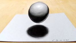 Easy 3D Drawing  How to Draw Levitating Sphere  VamosART