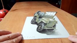 Awesome Legendary Jeep  Drawing Willys MB Jeep Illusion  VamosART