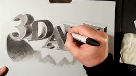 Drawing 3D Letters  How to Draw Letters Illusion  Vamos