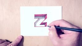 How to Draw Letter Z Hole in Hand  3D Trick Art on Hand  Poendrawing
