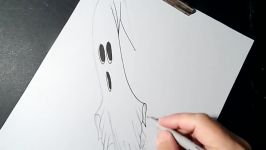 Drawing Trick  How to Draw 3D Ghost Illusion  Vamos