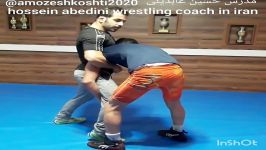آموزش کشتی teach wrestling. hossein abedini