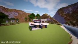 minecraft آموزش ساخت خانه مودرن