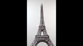 How to Draw The Eiffel Tower Narrated Step by Step