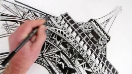 How to Draw The Eiffel Tower Narrated Step by Step