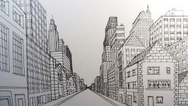 How to Draw a City Street View in One Point Perspective TL