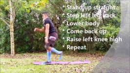 Left Lunge Knee Hops