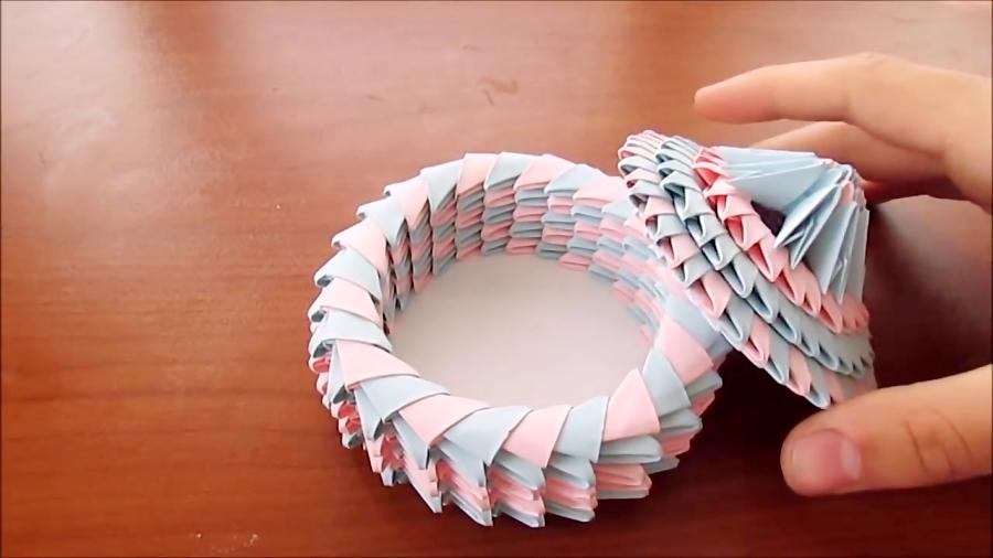 اوریگامی سه بعدی جعبه جواهرات  آموزش ساخت جعبه کاغذی  کاردستی