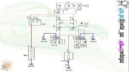 تشریح مدار الکتریکی گرمکن شیشه عقب پژو 405