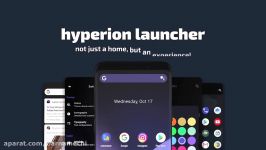 تیزر اپلیکیشن لانچر Hyperion Launcher