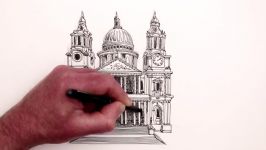 How to Draw Famous Buildings St. Pauls Cathedral London