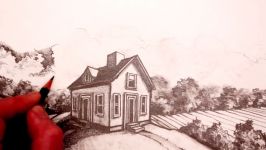 How to Draw a House in 2 Point Perspective Step by Step