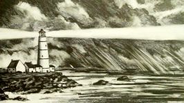 How to Draw a Lighthouse the Sea and Sky