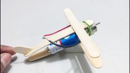 How To Make a Plane With DC Motor  Toy Plane