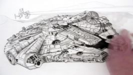 How to Draw the Millennium Falcon Star Wars Fan Art