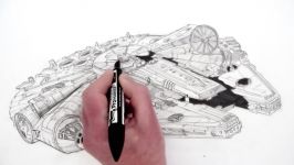 How to Draw the Star Wars Millennium Falcon Narrated