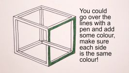 How to Draw The Impossible Cube Step By Step