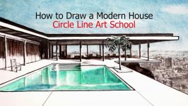 How to Draw a House in Perspective The Stahl House Narrated