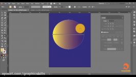 آموزش ابزار Gradient در ایلوستریتور Graphicskills