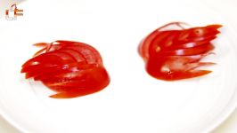 ویژه شب یلدا  آموزش میوه آرایی تزیین گوجه فرنگی سالاد فوق العاده زیبا