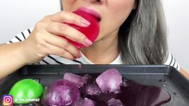 ASMR NO Talking ICE Eating Sound  N.E Lets Eat