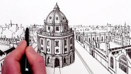 How to Draw 1 Point Perspective The Radcliffe Camera Oxford