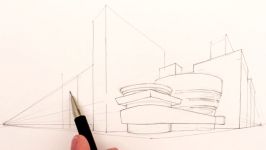 How to Draw 2 Point Perspective The Guggenheim New York