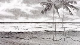 How to Draw a Beach Pencil Drawing Step by Step