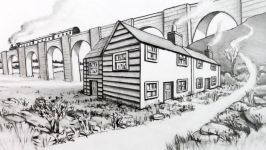 How to Draw a House in 2 Point Perspective Narrated Tutorial