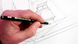 How to Draw a Room in One Point Perspective Birds Eye View