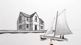 How to Draw a House in 2 Point Perspective Narrated Draw a Sailing Boat