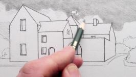 How to Draw Buildings in 1 Point Perspective Narrated