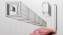 How to Draw Trick Art 3D Building on Line Paper