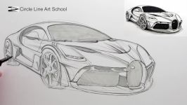 How to Draw a Sports Car The Bugatti Divo