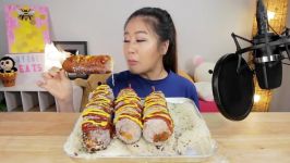 KOREAN MOZZARELLA CHEESE CORN DOGS  MUKBANG  COOKBANG FAIL