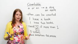 English for Beginners Countable Uncountable Nouns