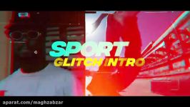 پروژه افترافکت افتتاحیه ورزشی افکت گلیچ Glitch Sport Intro