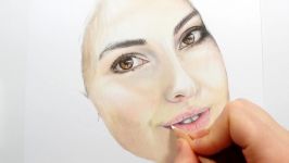 Coloring skin and hair with colored pencils  Part 2