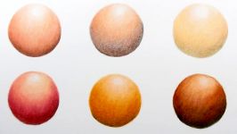 How to color blend different skin tones with colored pencils