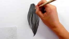 Tutorial  How to draw shade realistic hair with graphite pencils  Emmy Kalia